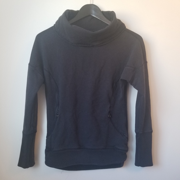 Lululemon Rest Day Pullover Black W3A54S Size 6 - Picture 2 of 11